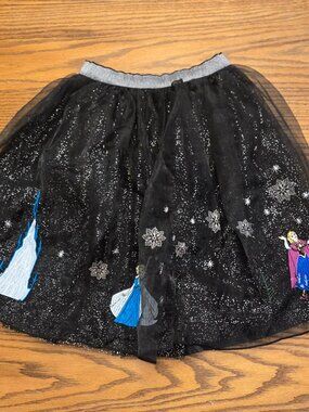 Hanna Andersson Disney Frozen Anna Elsa Olaf Sparkle Tulle Skirt - Size 130 / 8.